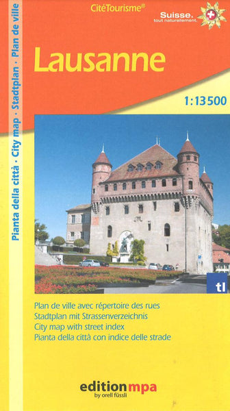 Lausanne City Plan and Environs Edition MPA by Orell Fussli
