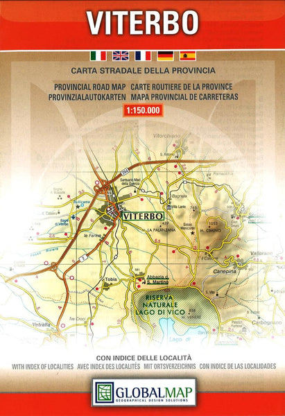 Viterbo : carta stradale della provincia Litografia Artistica Cartografica