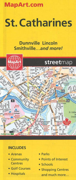 Welland St. Catherines Map MapArt Publishing Corporation