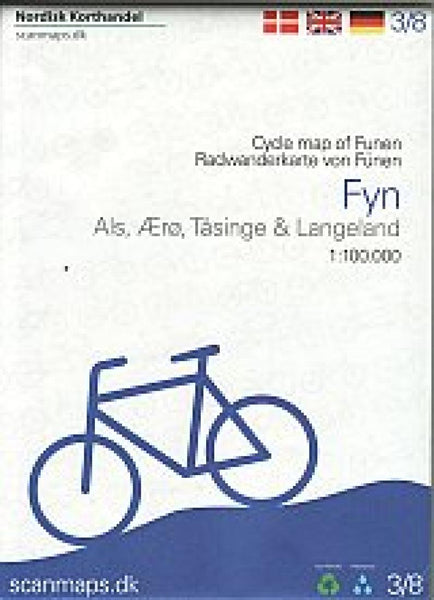 Cycle Map of Funen Nordisk Korthandel