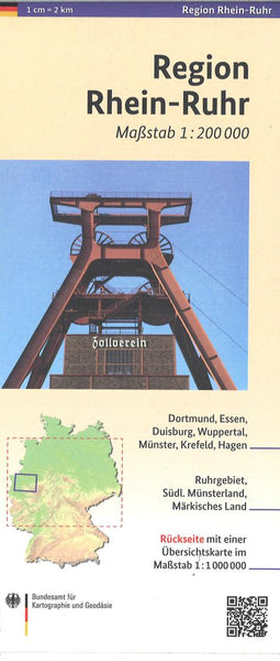 Rhein-Ruhr Regional Map Bundesamt für Kartographie und Geodäsie