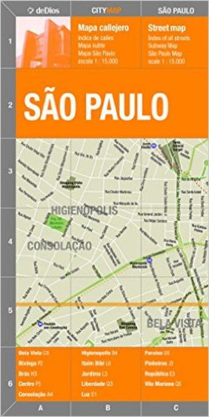 São Paulo City Map deDios Editores
