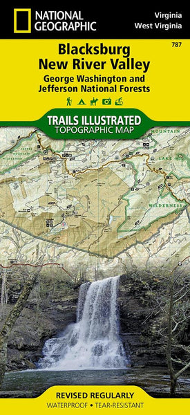 Blacksburg, New River Valley and Jefferson National Forest National Geographic Maps