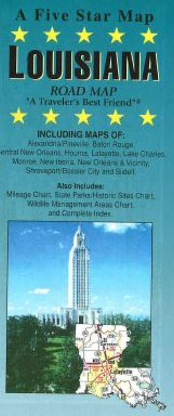 Louisiana : road map Five Star Maps Inc