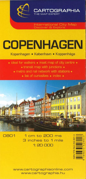 Copenhagen City Map Cartographia