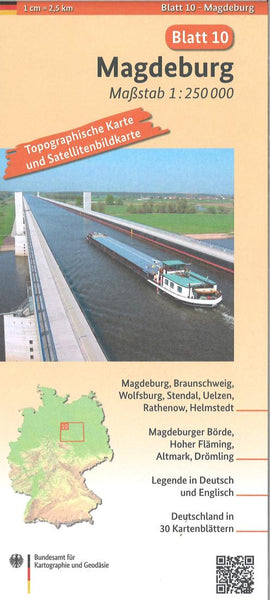 Magdeburg 1:250 000, blatt 10 Bundesamt für Kartographie und Geodäsie