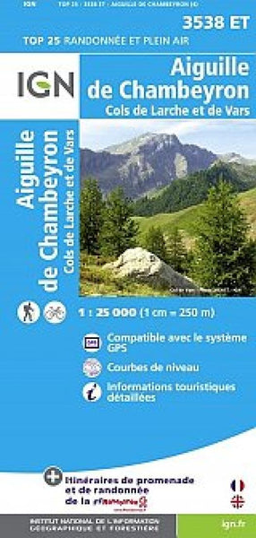 Aiguille de Chambeyron Institut Geographique National