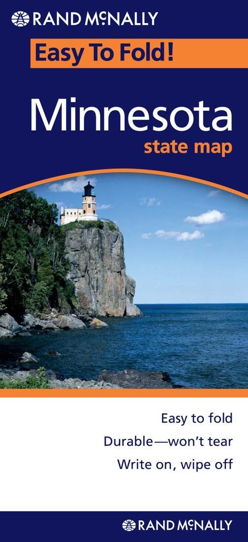 Minnesota : state map : easy to fold! | Map Geek.com