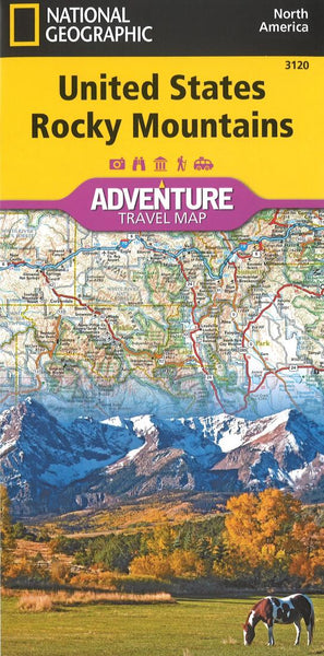U.S. Rocky Mountains Adventure Map National Geographic Maps