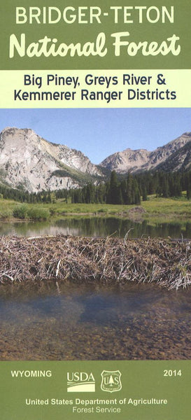 Bridger-Teton National Forest - Big Piney, Greys River, Kemmerer Ranger Districts Map United States Forest Service