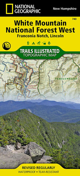White Mountains National Forest west : Franconia Notch, Lincoln National Geographic Maps