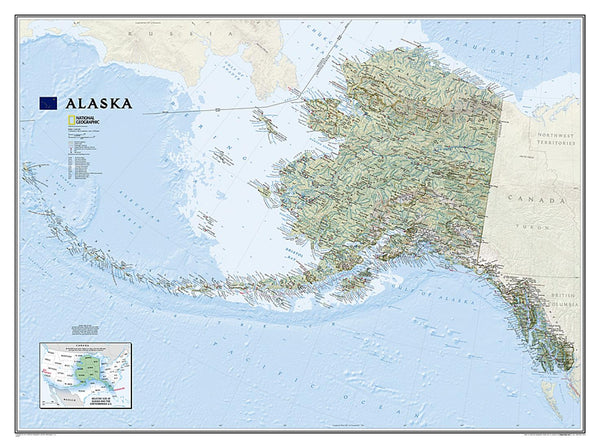 Alaska : wall map National Geographic Maps