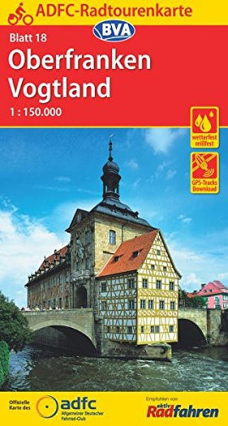 Oberfranken/Vogtland - Germany Cycling Map Sheet 18 Allgemeiner Deutscher Fahrrad-Club