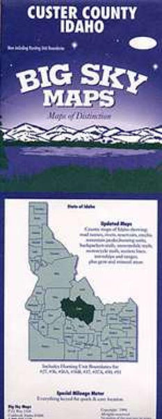 Custer County, Idaho Big Sky Maps
