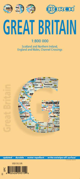 Great Britain Road Map Borch GmbH.