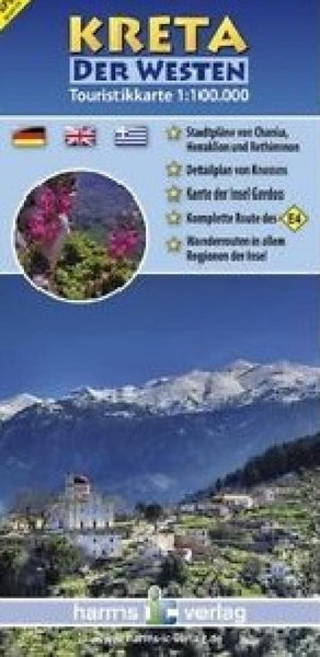 Kreta der westen : touristikkarte 1:100.000 Harms IC Verlag
