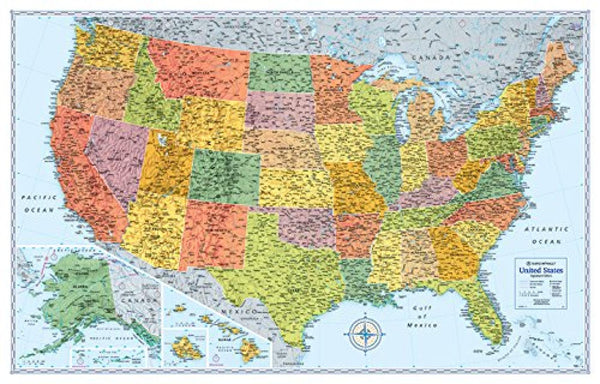Rand McNally Signature United States Wall Map - Laminated Rand McNally