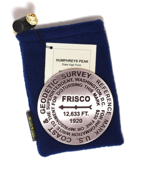 Mt. Humphreys (San Francisco Peak, aka "Frisco"), Arizona paperweight Geo-Situ