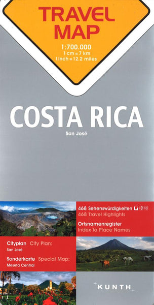 Costa Rica : travel map Kunth Verlag