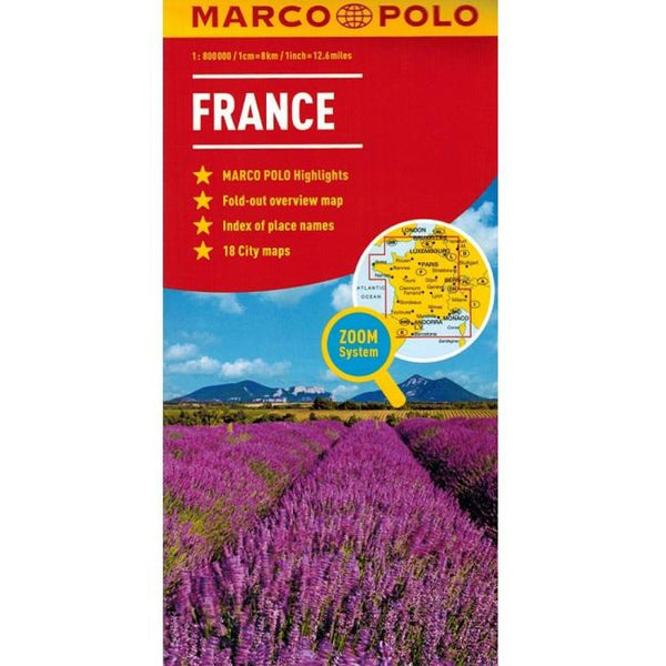 France Road Map Marco Polo Travel Publishing Ltd