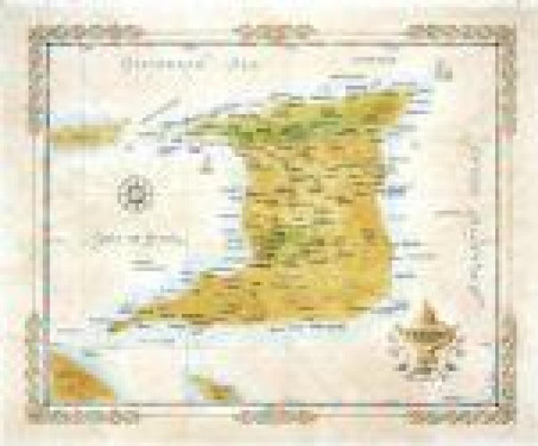 Trinidad Antique-Style Map One Treasure Limited