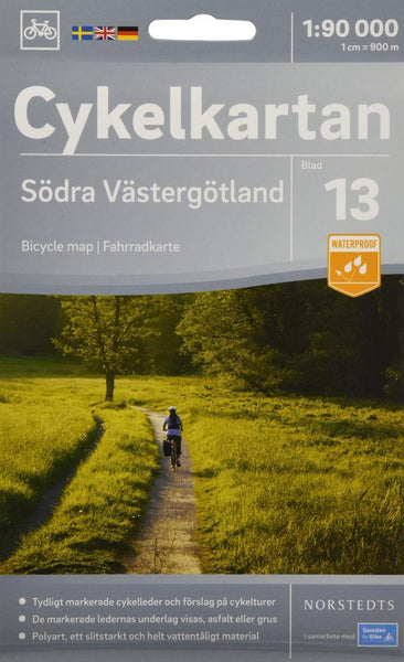 Cykelkartan Blad 13 Södra Västergötland Norstedts