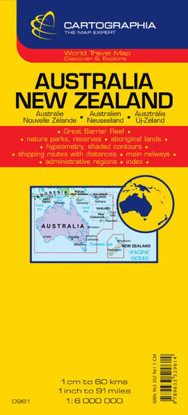 Australia/New Zealand Road Map Cartographia