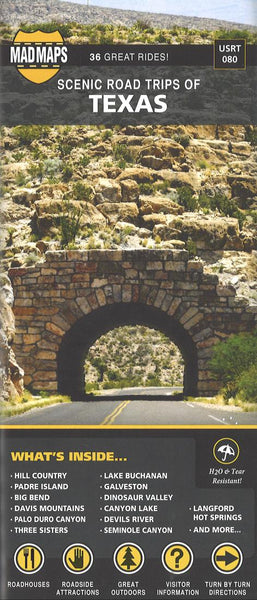 Scenic Road Trips of Texas MAD Maps