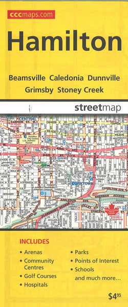 Hamilton, ON City Map MapArt Publishing Corporation
