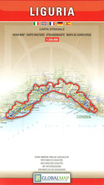 Liguria : carta stradale Litografia Artistica Cartografica