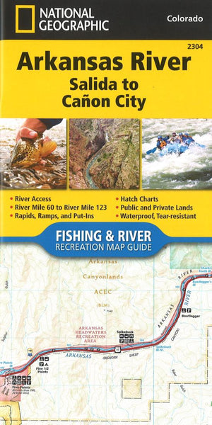 Arkansas River : Salida to Cañon City National Geographic Maps