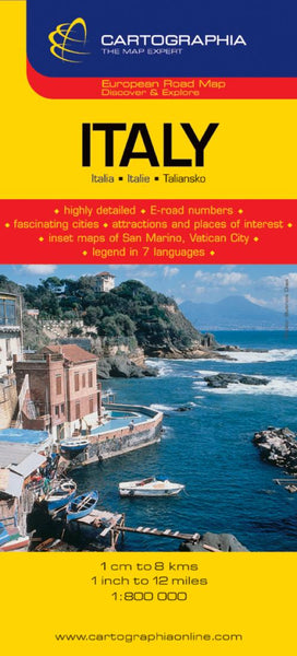 Italy Road Map Cartographia