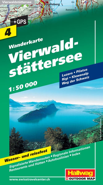 Vierwald-stättersee : wanderkarte : 4 Hallwag Kummerly Frey AG