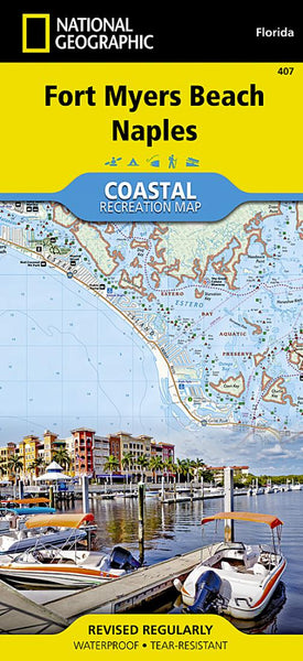 Fort Myers Beach/Naples, Florida, Map 407 National Geographic Maps