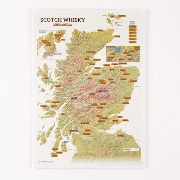 Scratch-Off Scottish Whiskey Maps International Ltd.