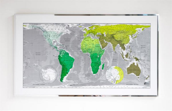 Future Map Version 1 World Map : Paper Future Map Company