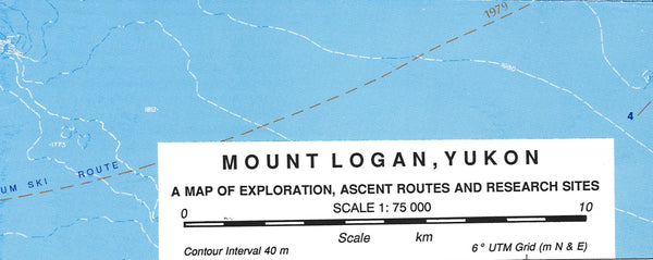 Mount Logan: A Map of Exploration, Ascent Routes and Research Sites University of Calgary Press