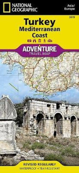 Turkey & Mediterranean Coast Adventure Map 3019 National Geographic Maps