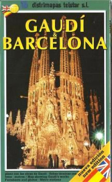 Gaudi & Barcelona Guide Map Distrimapas Telstar