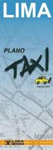 Lima Plano Taxi, Road and Transportation Map Lima 2000