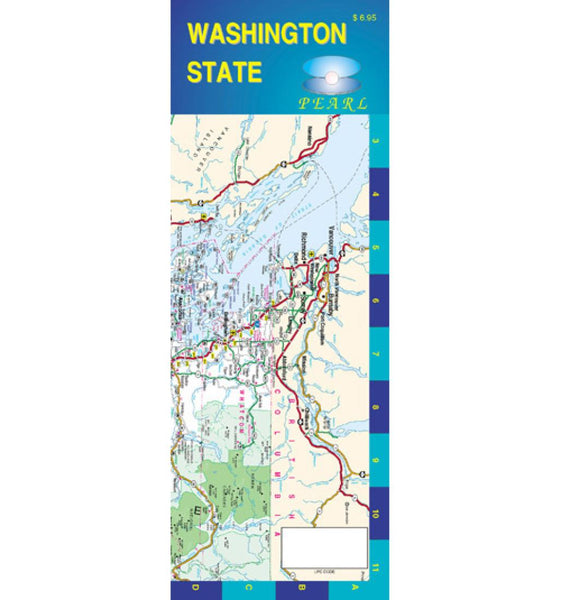 Washington, Pearl Map, laminated GM Johnson