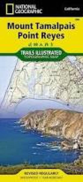 Mount Tamalpais and Point Reyes, Map National Geographic Maps