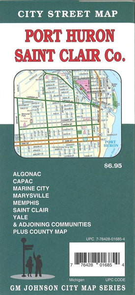 Port Huron : St Clair Co. : city street map GM Johnson