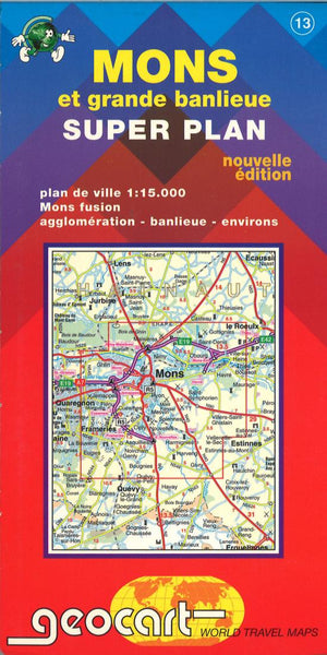 Bergen en grote omgeving = Mon et grande banlieue Geocart
