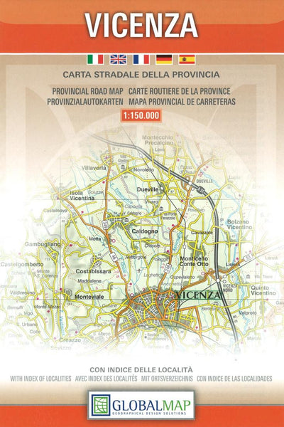 Vicenza : carta stradale della provincia Litografia Artistica Cartografica