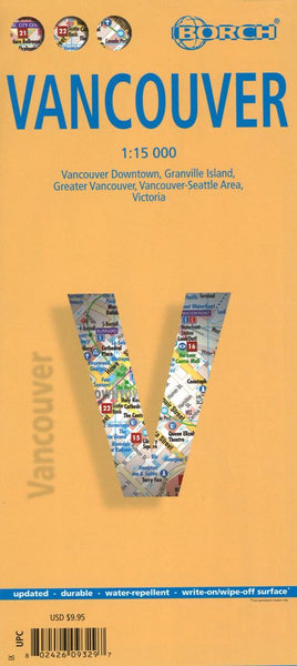 Vancouver, Canada City Map Borch GmbH.