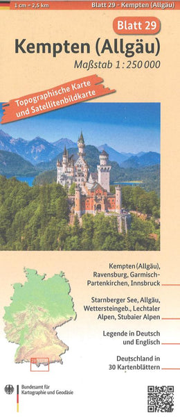 Kempten (Allgäu) 1:250 000, blatt 29 Bundesamt für Kartographie und Geodäsie