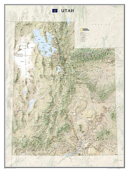 Utah Classic Wall Map National Geographic Maps