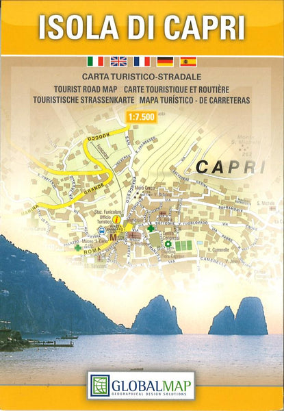 Isola di Capri : carta turistico-stradale Litografia Artistica Cartografica