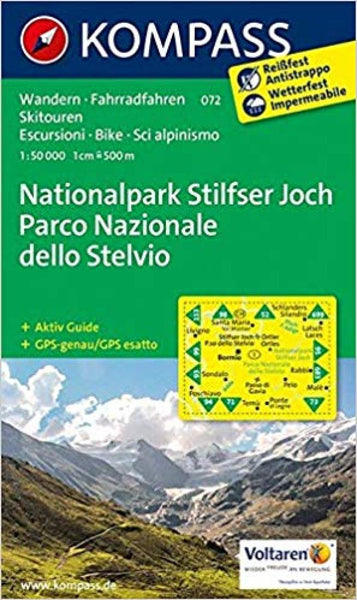 Nationalpark Stilfser Joch = Parco Nazionale dello Stelvio Kompass
